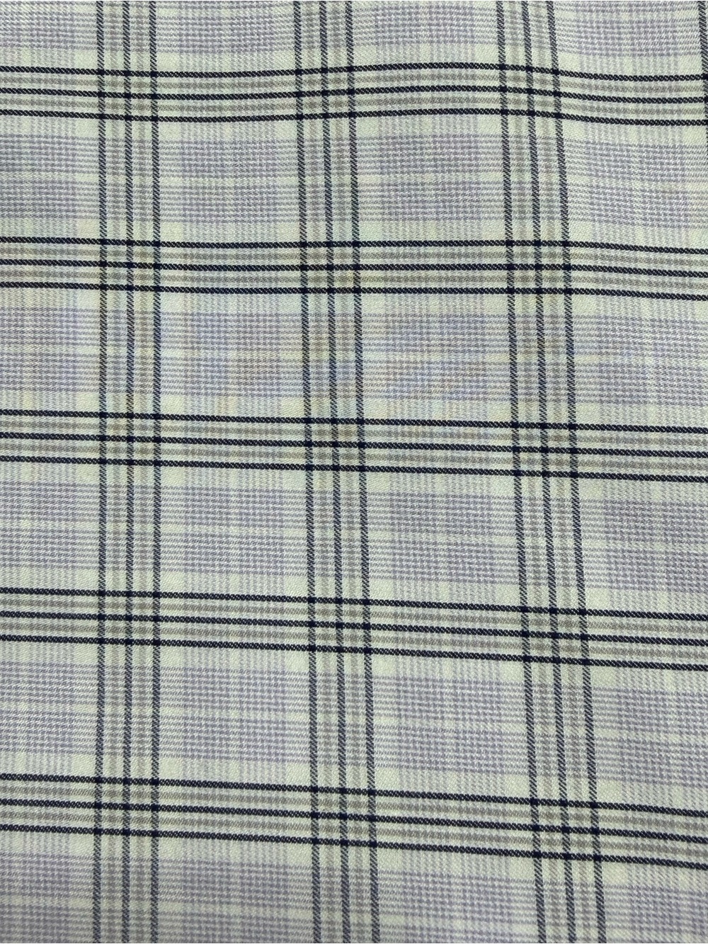Freshly Dry-Cleaned Banana Republic Men's Button-Up White With Blue Plaid XX - Picture 3 of 8